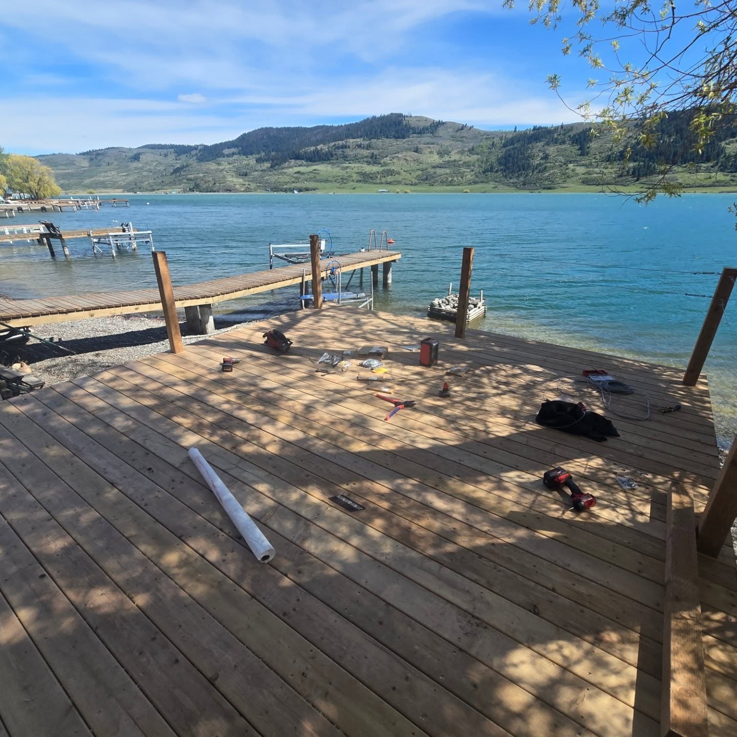 process : finishing the flooring