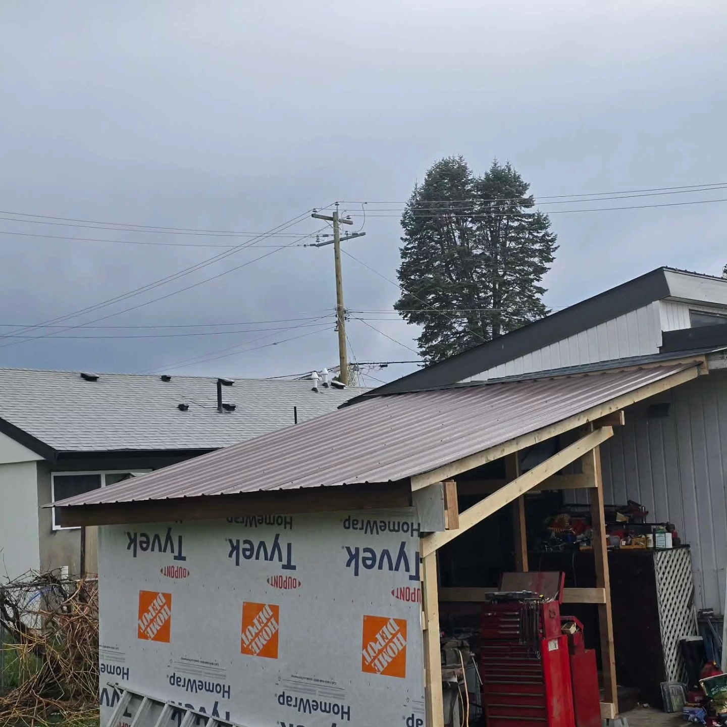 process of the structure repair : roof